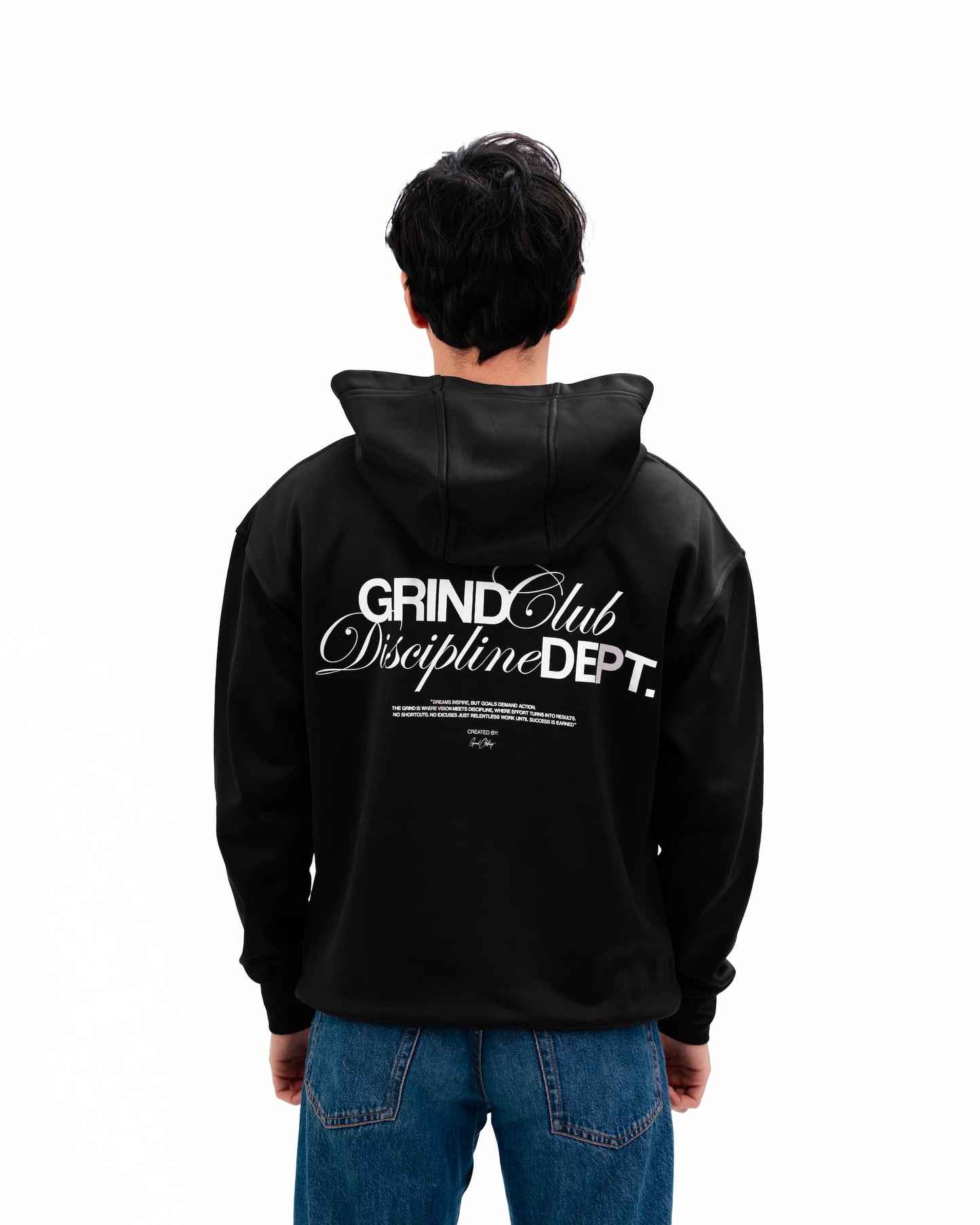 GRIND HOODIE PREMIUM - BLACK