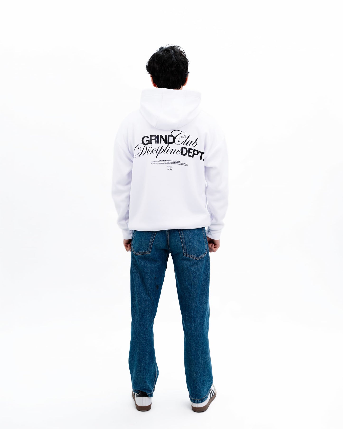 GRIND HOODIE PREMIUM - WHITE