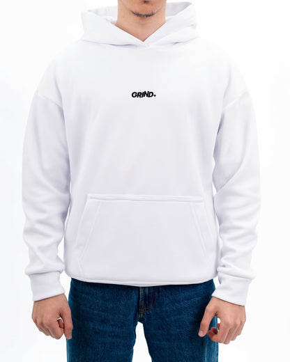 GRIND HOODIE PREMIUM - WHITE
