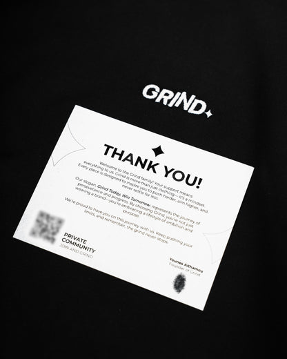 GRIND HOODIE PREMIUM - BLACK