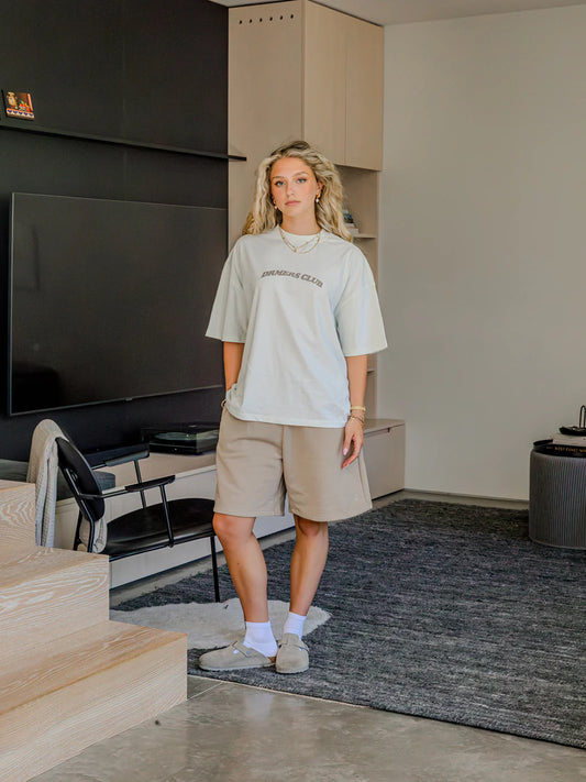 VINTAGE STRIPED POLO SHIRT - SKY BLUE